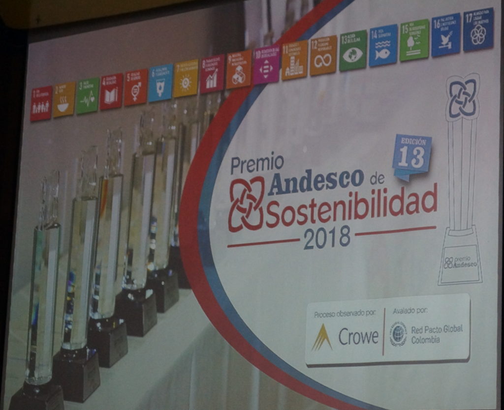 Premio Andesco de sostenibilidad 2018