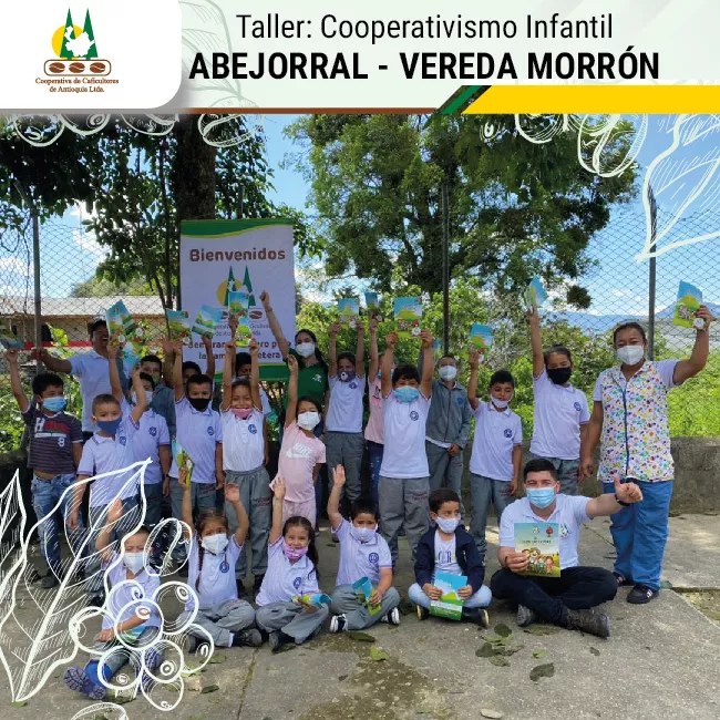 Taller de Cooperativismo Infantil, municipio de Abejorral, vereda Morrón