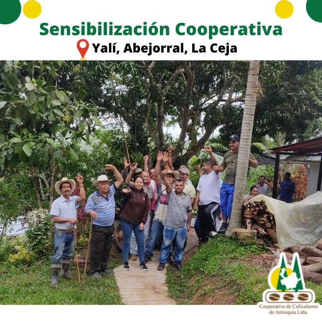 Sensibilización Cooperativa: Yalí, Abejorral, La Ceja, Caldas y Heliconia