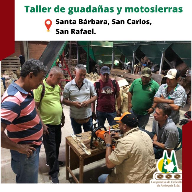 Taller de mecánica de motosierras y guadañas: San Carlos, San Rafael y Santa Bárbara