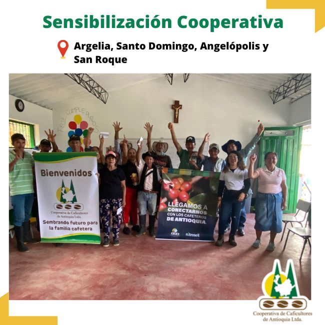 Sensibilización Cooperativa: Argelia, Santo Domingo, Angelópolis y San Roque