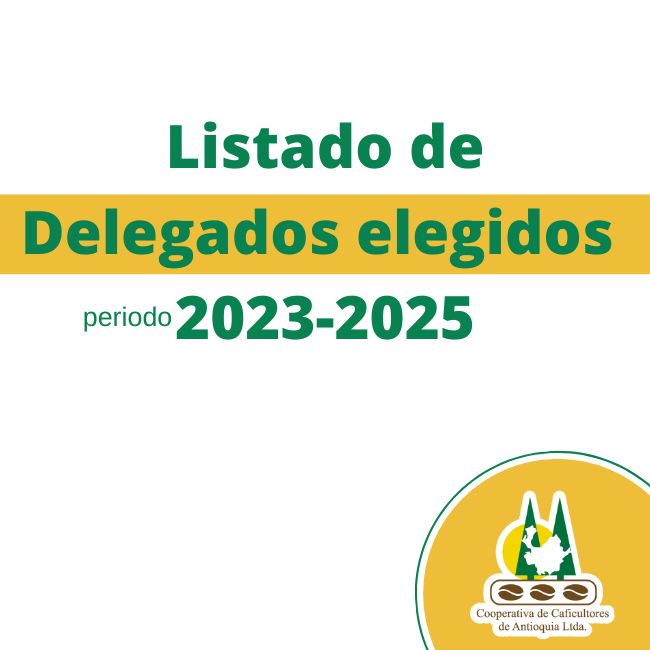 Listado de Delegados Elegidos 2023-2025