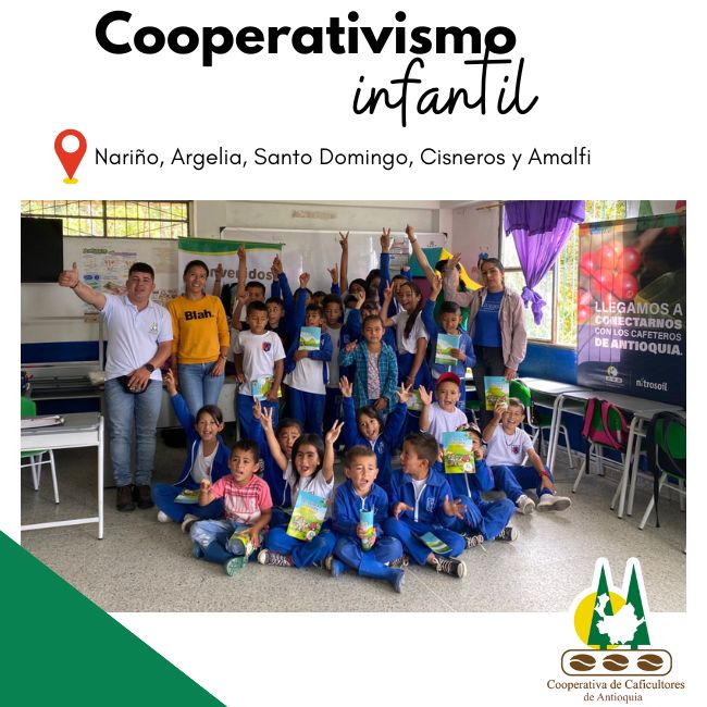 Cooperativismo infantil: Nariño, Argelia, Santo Domingo, Cisneros y Amalfi