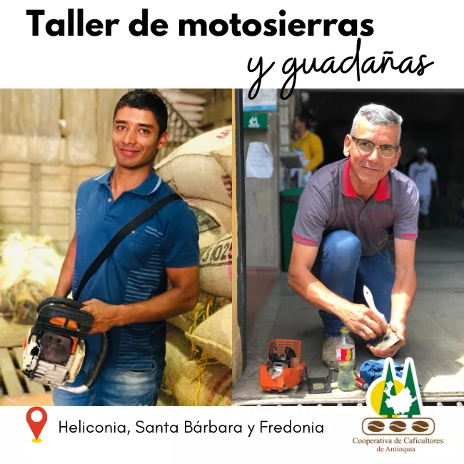 Reparación y mantenimiento de guadañas y motosierras: Heliconia, Santa Bárbara y Fredonia