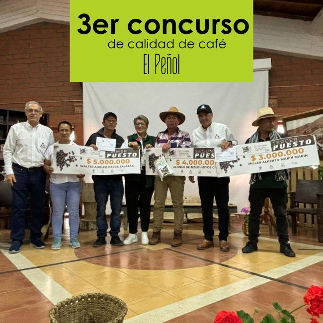 Premiación 3er Concurso de Calidad de Café El Peñol