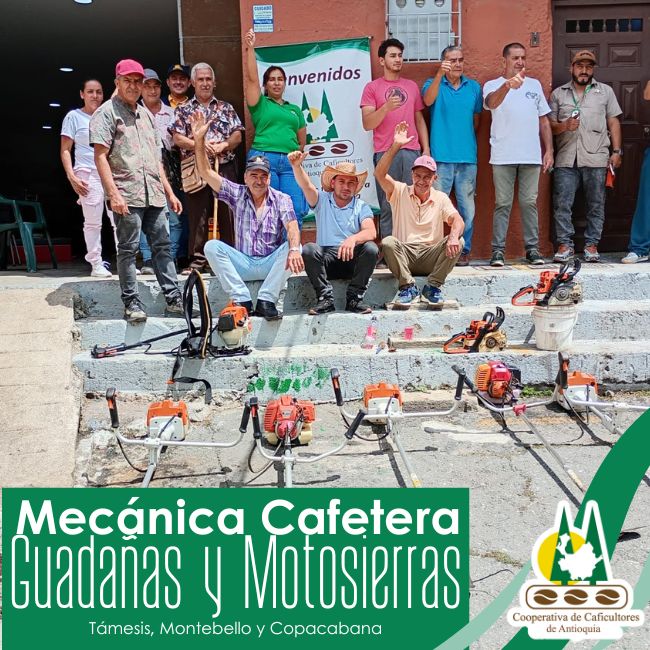 Taller de mecánica cafetera Guadañas y Motosierras: Támesis, Montebello y Copacabana