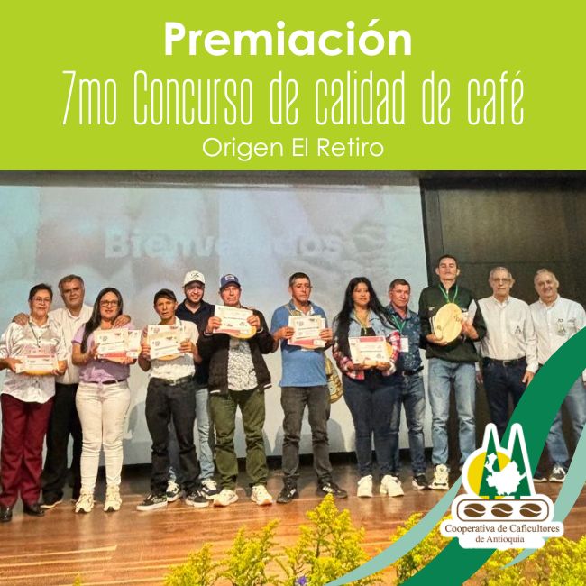 Premiación 7mo concurso de calidad de café origen El Retiro