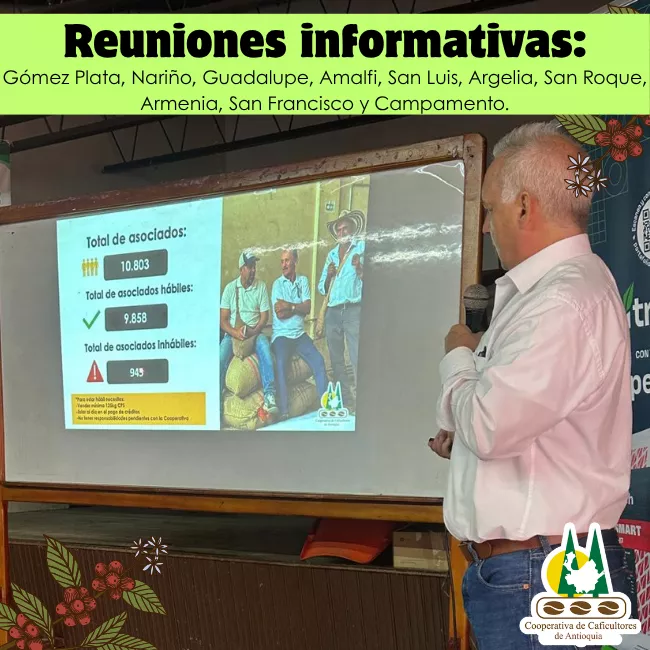 Reunión informativa: Gómez Plata, Nariño, Guadalupe, Amalfi, San Luis, Argelia, San Roque, Armenia, San Francisco y Campamento.